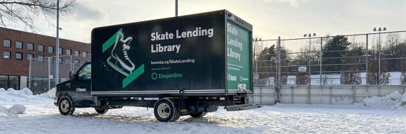 Bibliothèque de patins mobile, Toronto, Photo tirée de toronto.ca 